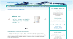 Desktop Screenshot of ionizator-vody.cz