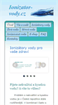 Mobile Screenshot of ionizator-vody.cz