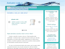 Tablet Screenshot of ionizator-vody.cz